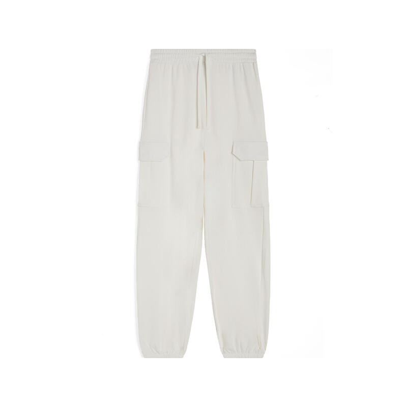 Pantalon pour femmes en molleton de coton avec grandes poches cargo