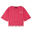 T-shirt corta da donna con inserto stampa zebrata sul fondo