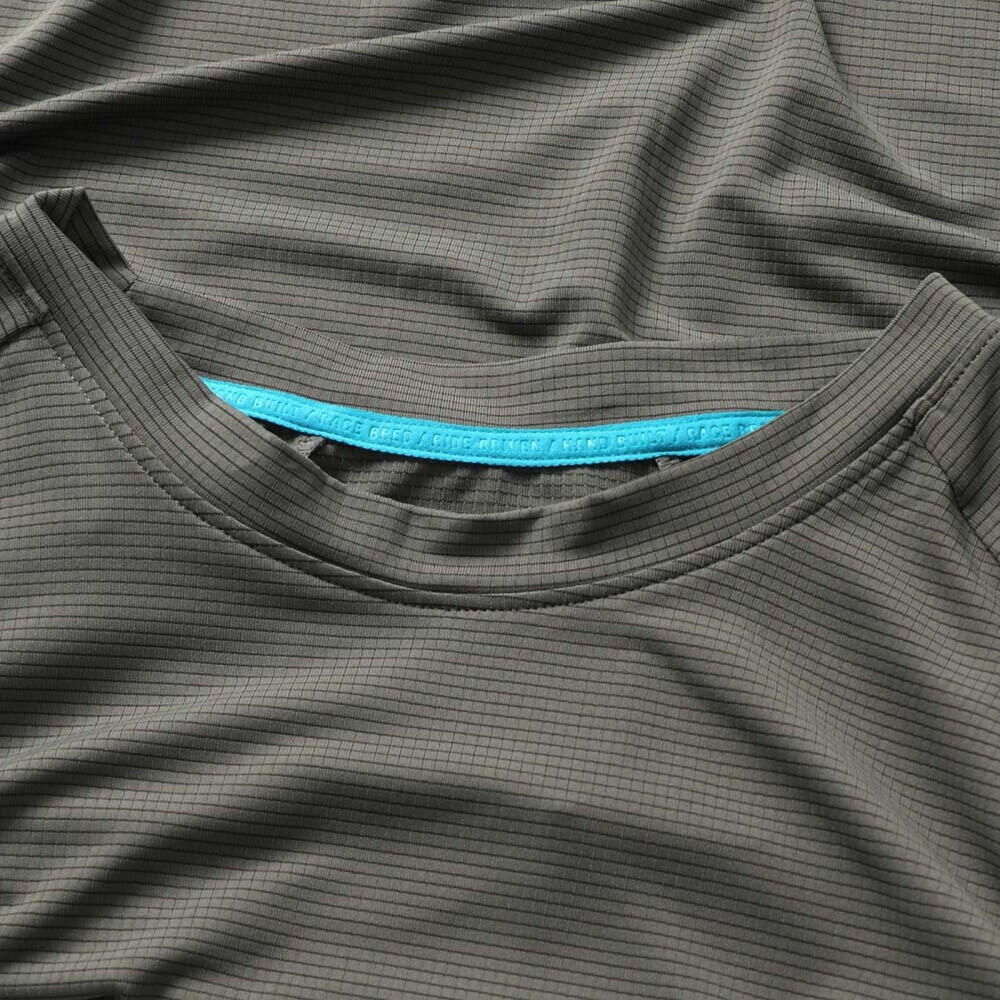 Maillot Turq Air Yeti manches courtes gris polyester extensible 3/3