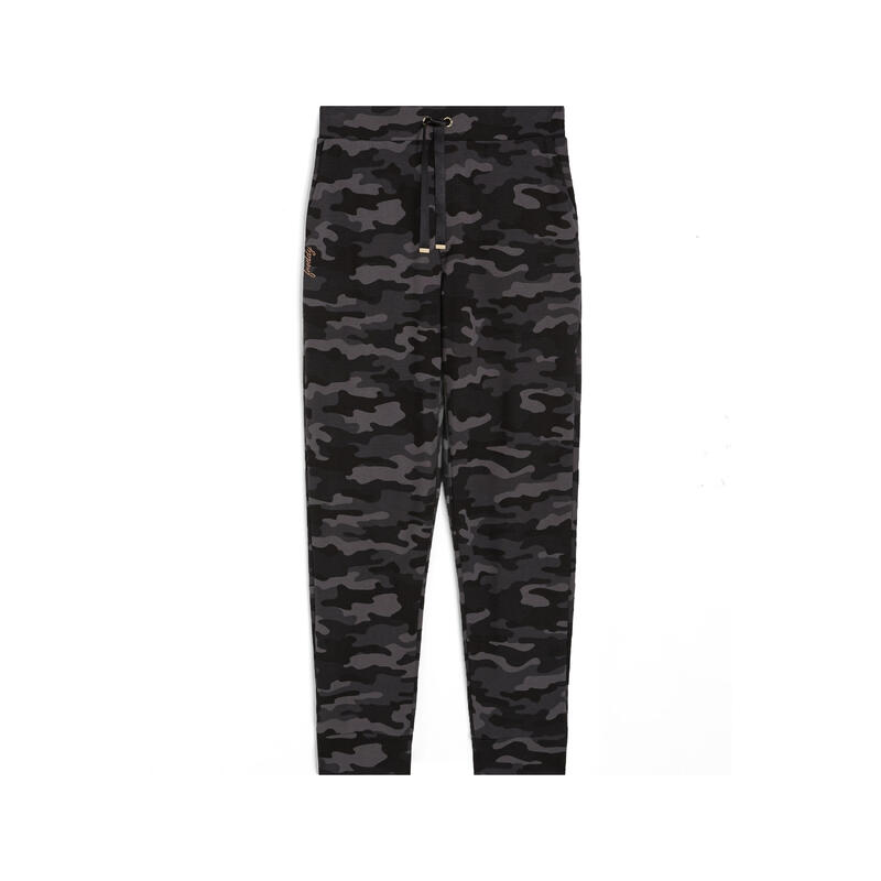 Pantalon pour femmes en molleton de coton modal imprimé camouflage
