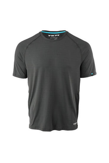 Maillot Turq Air Yeti manches courtes noir polyester stretch