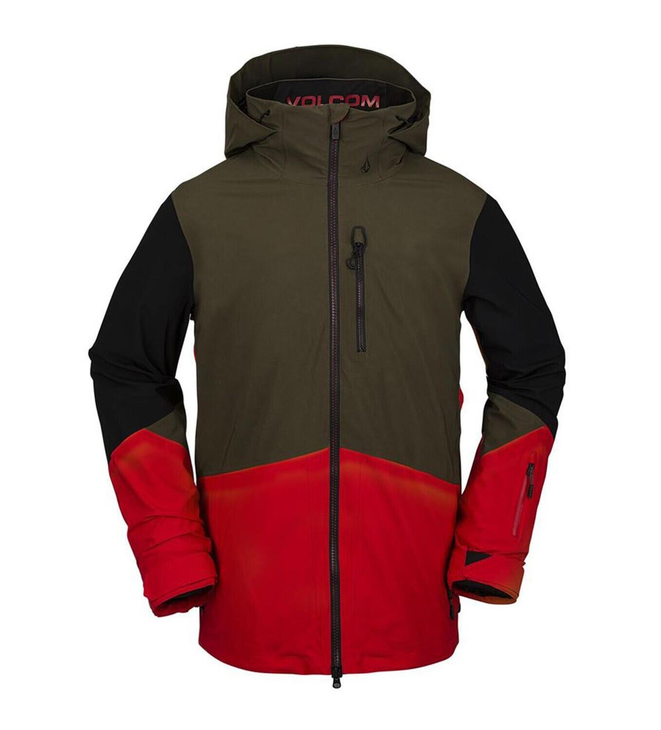 VOLCOM Giacca da sci/neve da uomo Bl Stretch Gore Jacket rossa
