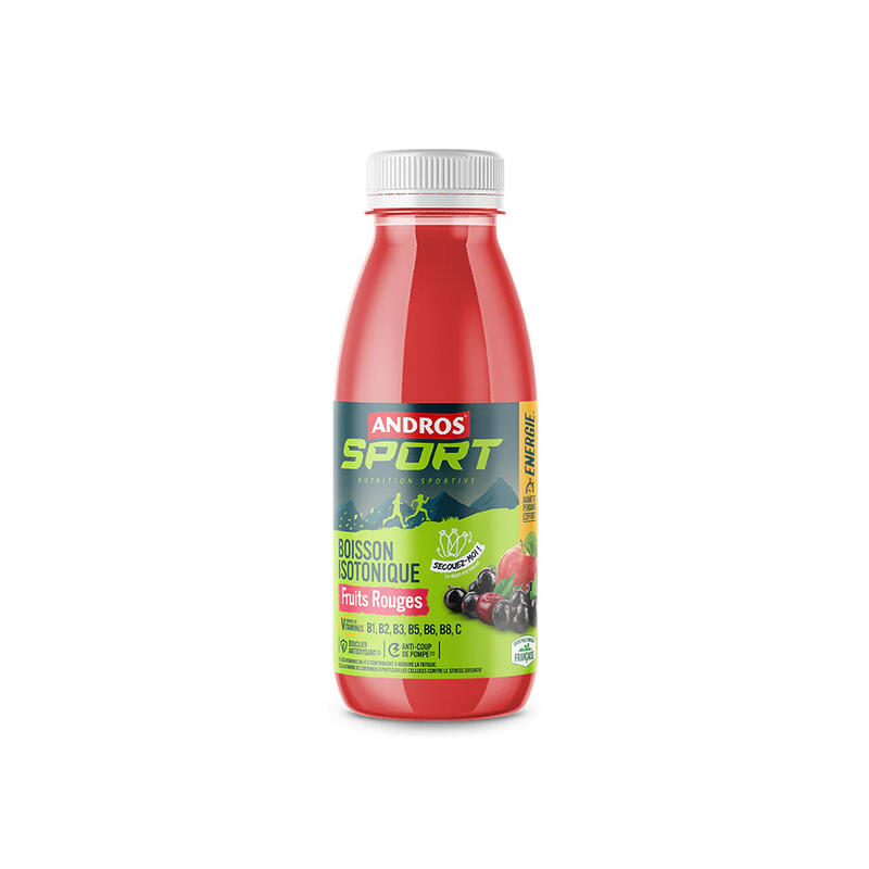 BOISSON ISOTONIQUE FRUITS ROUGES 500 ML ANDROS SPORT