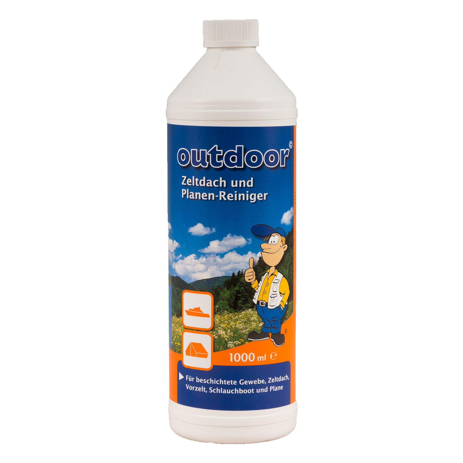 OUTDOOR INTERNATIONAL 1 L Zeltdach & Planen Reiniger PVC Bootreiniger Textil Gewebe Reiniger