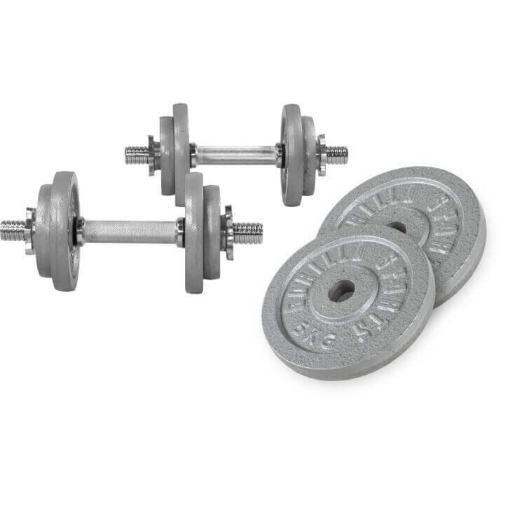 Set Dumbells 30 kg - Halterset - Gietijzer - 30 mm - Dumbbell