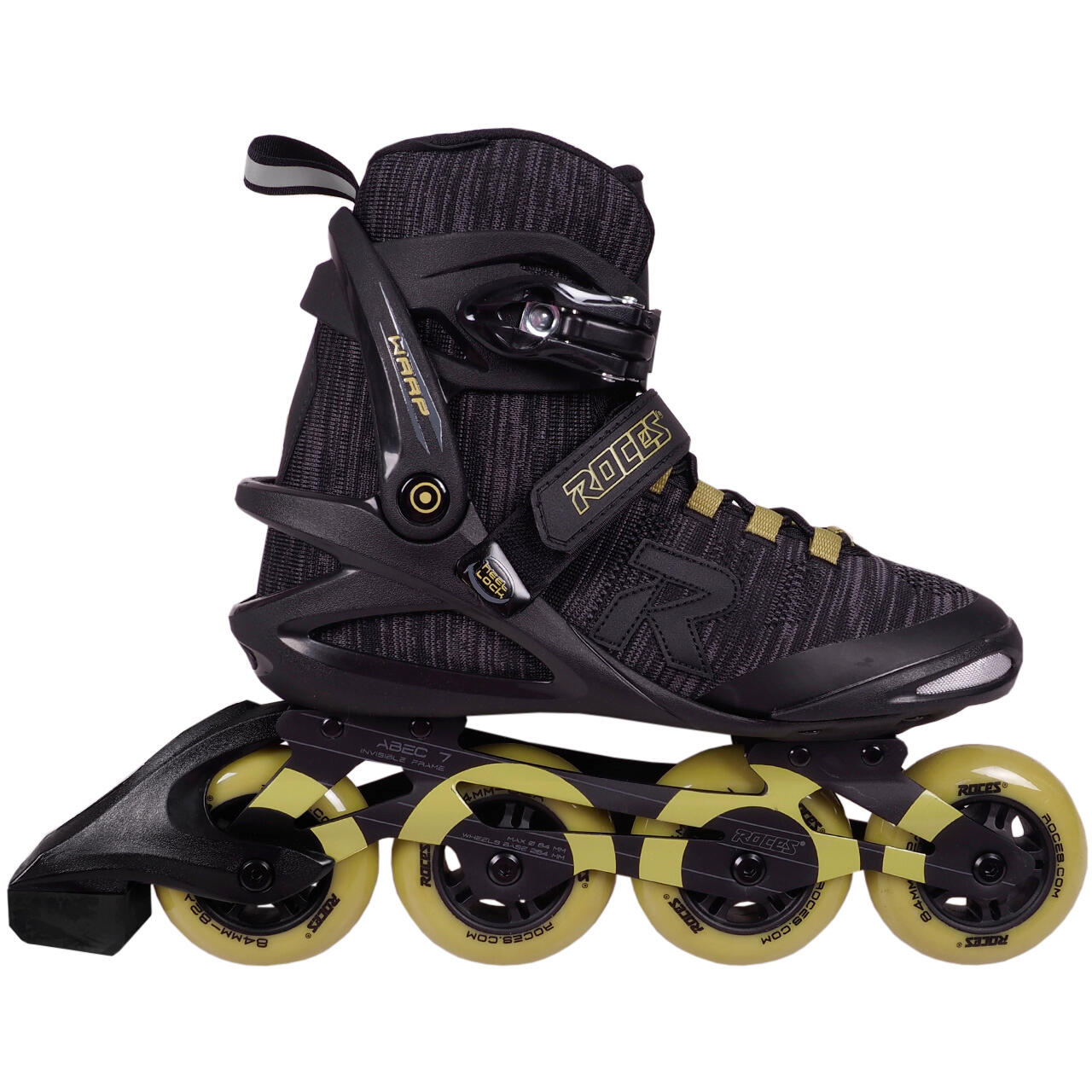 Warp Thread TIF 84 – Patins em linha – Unissexo – Preto – Verde 2/6