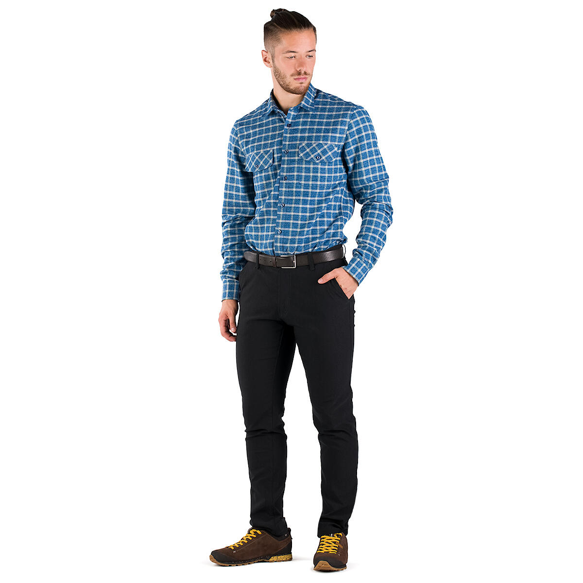 Pánská lovecká košile Tagart FERN Blue regular z odolného materiálu 3/6