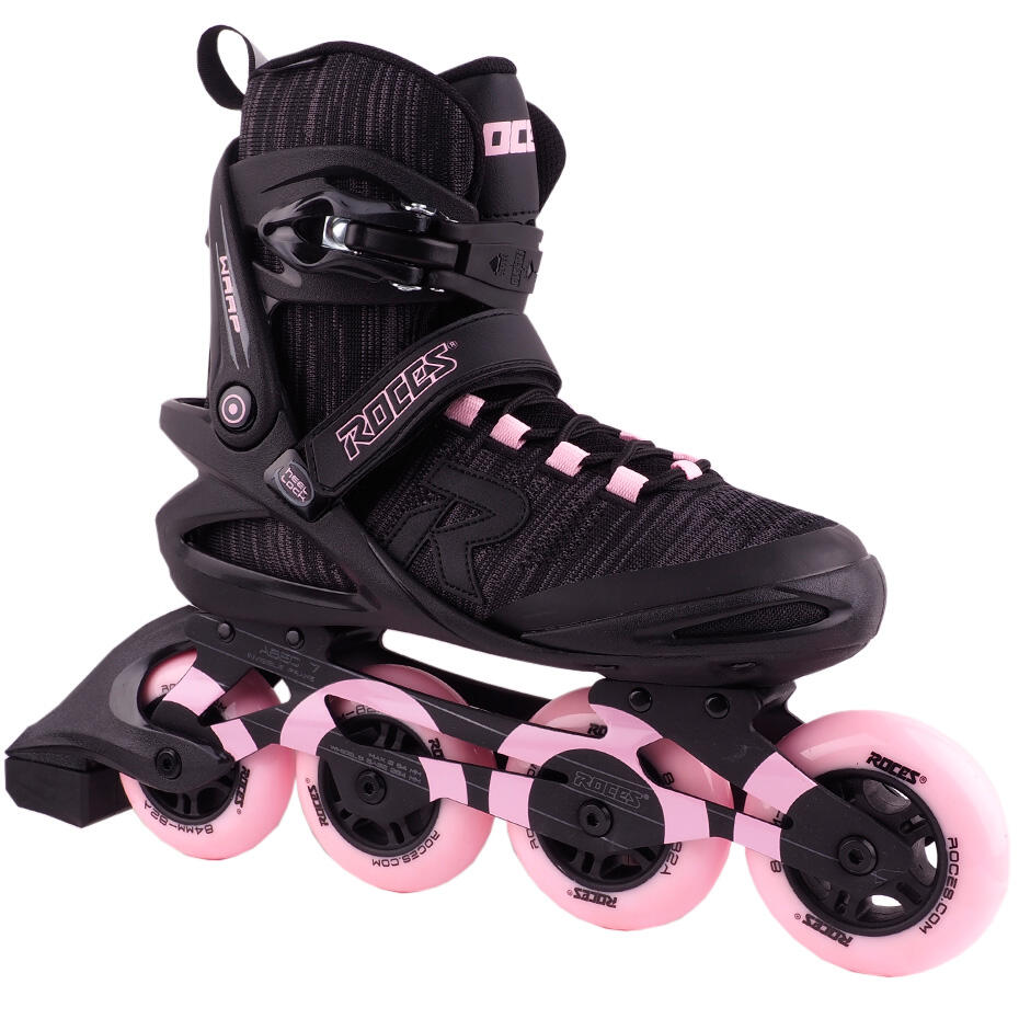 Roces - Warp Thread Tif 84 – Rollers En Ligne – Femme – Noir – Rose - Rollers En Ligne - Noir|rose - 40 - Decathlon