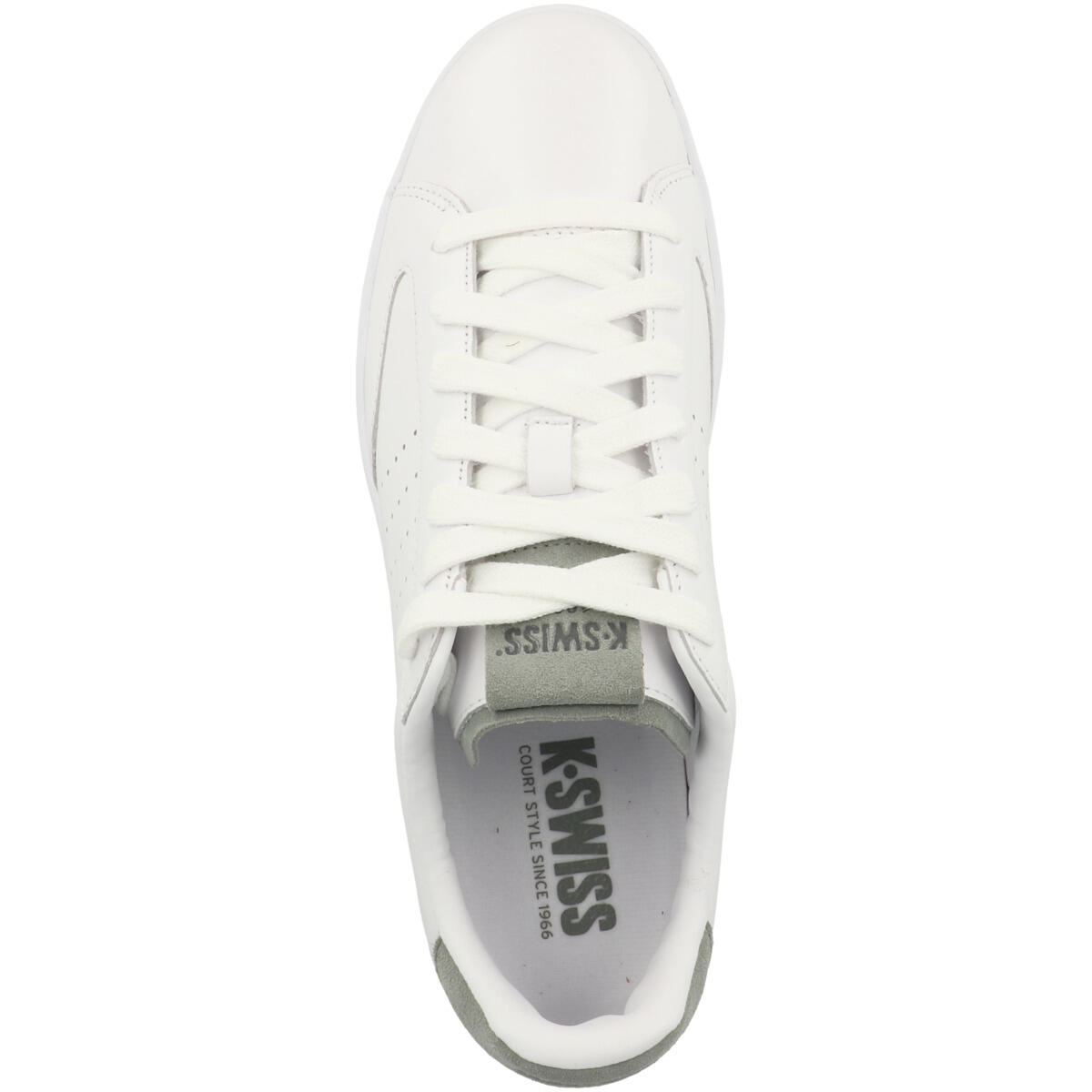 Zapatillas K-SWISS para hombre de AppleSkin en color blanco, con cordones 2/6
