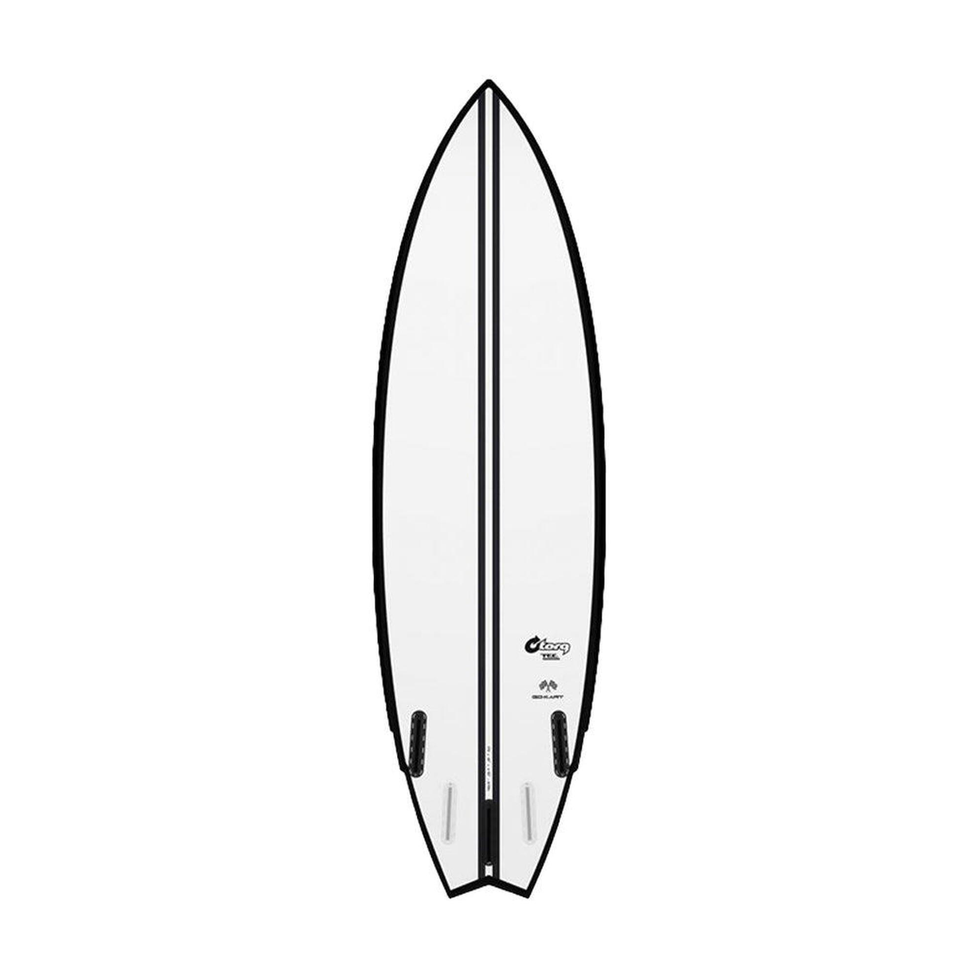 Planche de surf TEC Gokart Black/White 6'2"