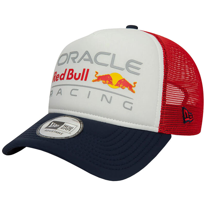 Férfi baseball sapka, New Era Seasonal Trucker Red Bull F1 Cap, fehér