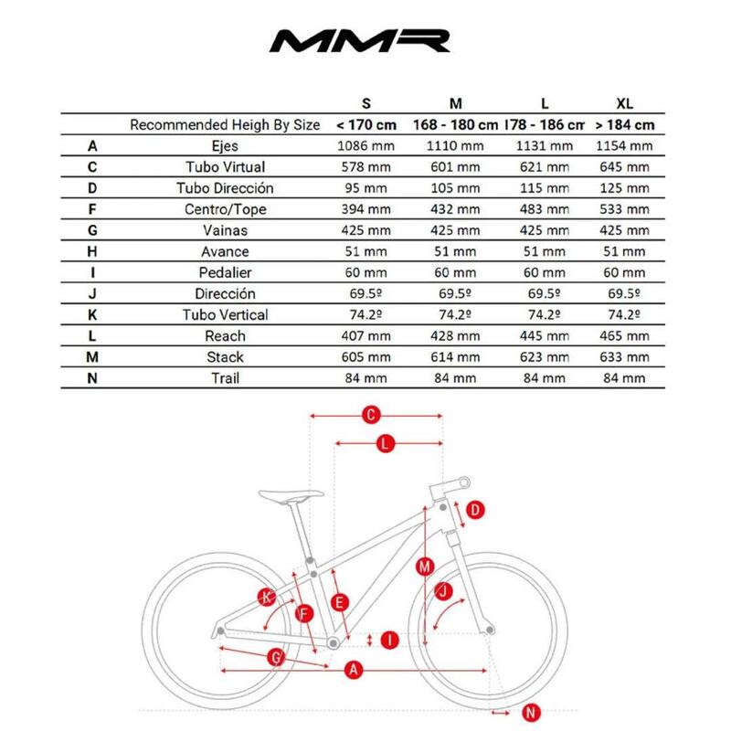 Segunda Vida - Bicicleta de BTT MMR Rakish 70 Sram Eagle 12v L