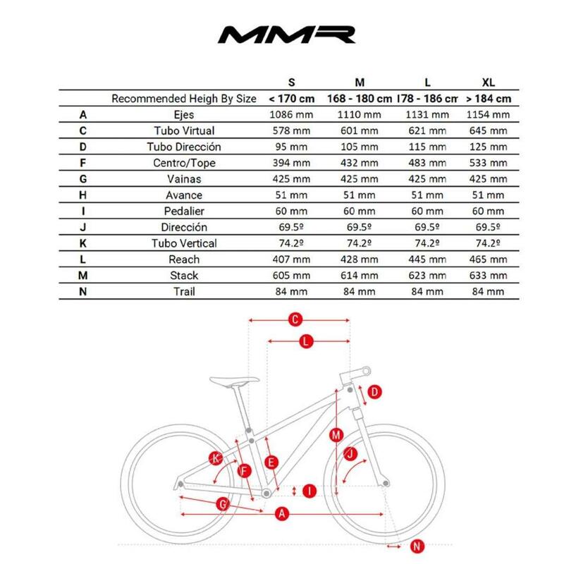 Segunda Vida - Bicicleta Montaña MMR Rakish 00 Shimano GX 12v S