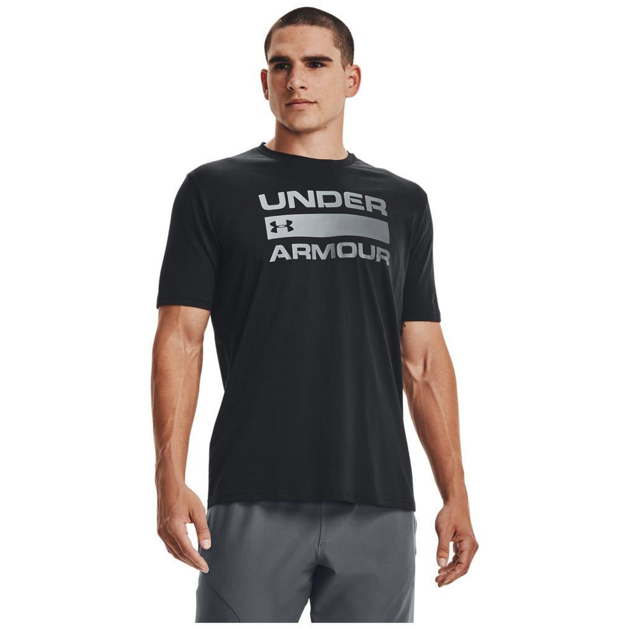 T-Shirt Under Armour Team Issue Wordmark SS, Preto, Homens