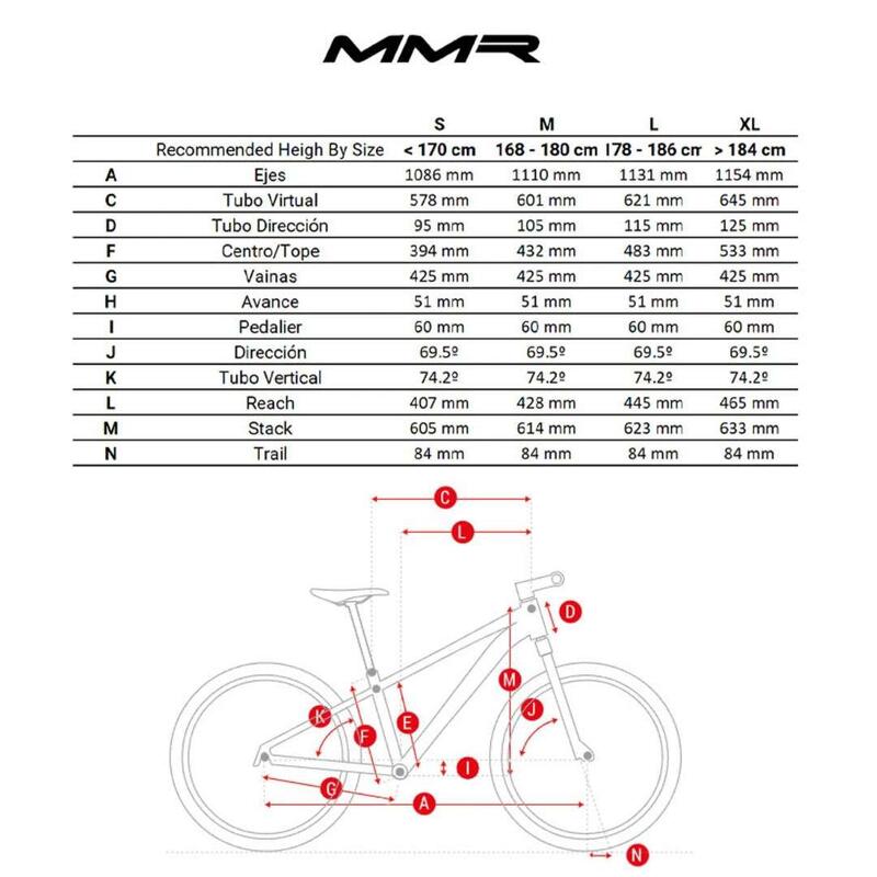 Segunda Vida - Bicicleta Montaña MMR Rakish 10 Shimano XT 12v M