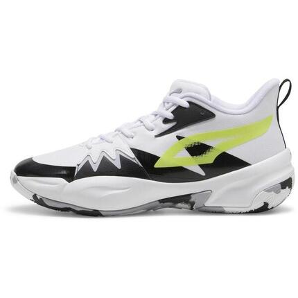 Zapatillas Puma Genetics Puma White-Electric Lime, Blanco, Unisexo