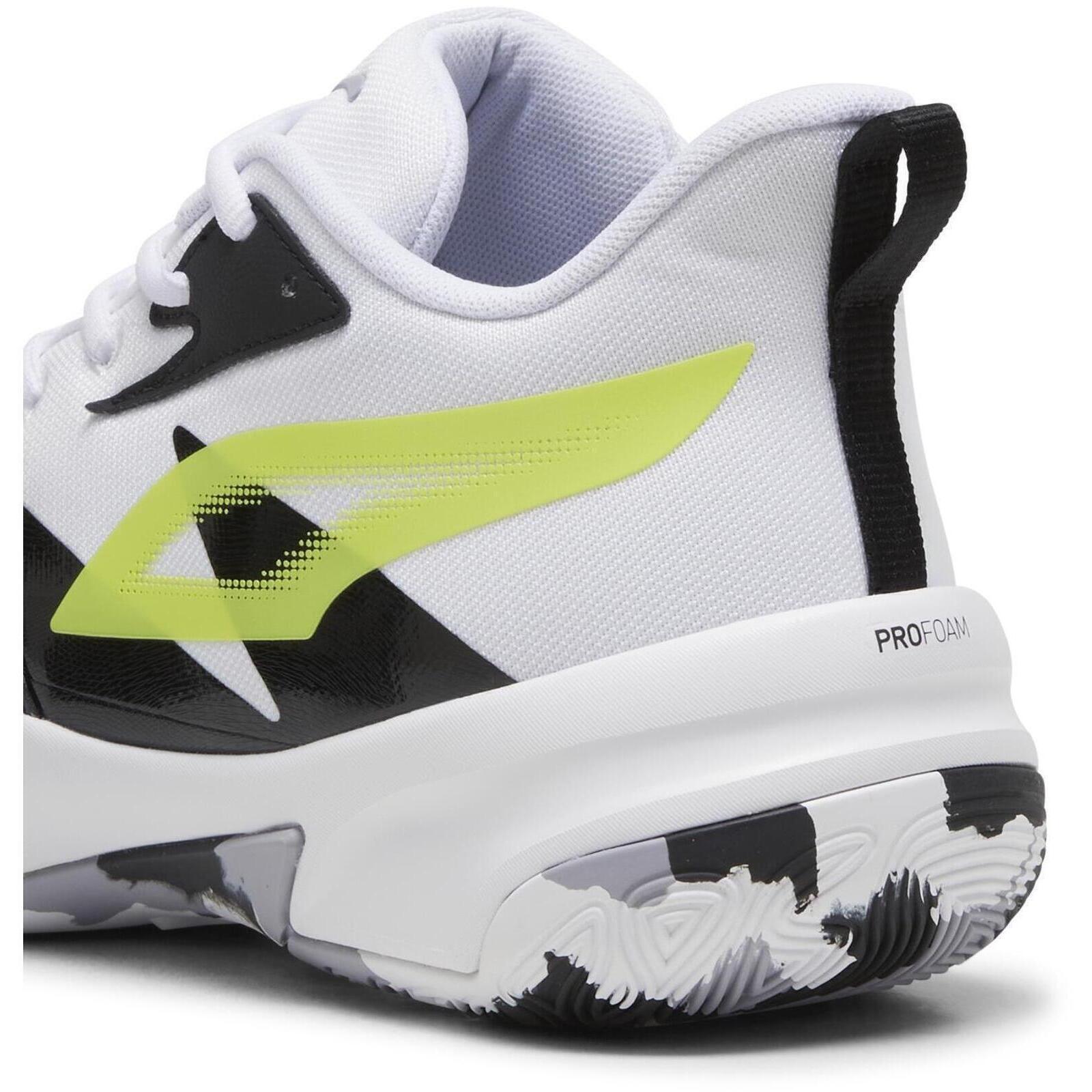Baskets Puma Genetics Puma White-Electric Lime, Blanc, Unisexe 3/6
