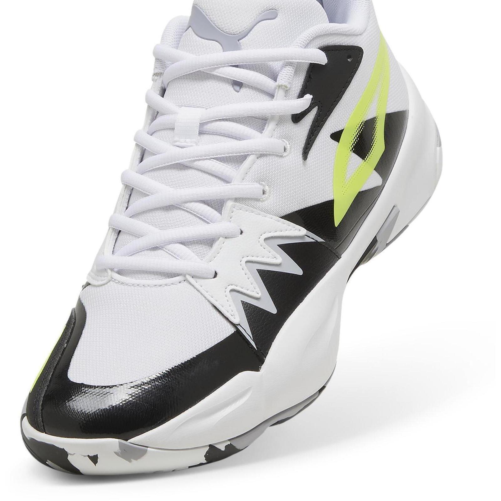 Baskets Puma Genetics Puma White-Electric Lime, Blanc, Unisexe 4/6