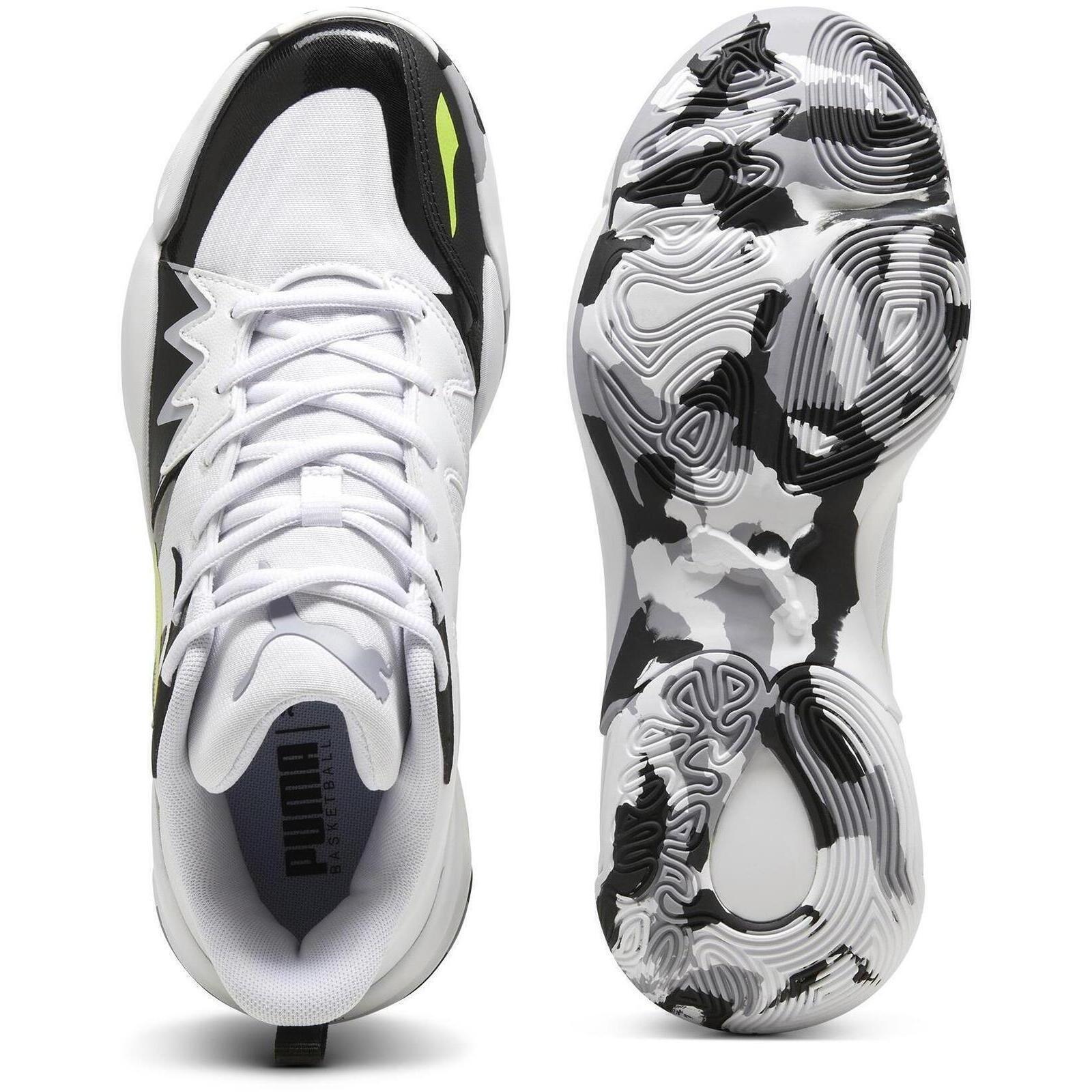 Baskets Puma Genetics Puma White-Electric Lime, Blanc, Unisexe 2/6