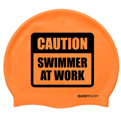 Cuffia in silicone Piscine o acque libere Buddyswim CSW Arancione