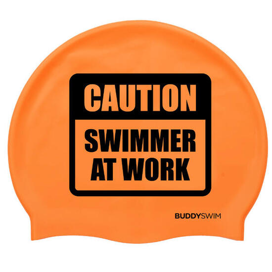 Cuffia in silicone Piscine o acque libere Buddyswim CSW Arancione