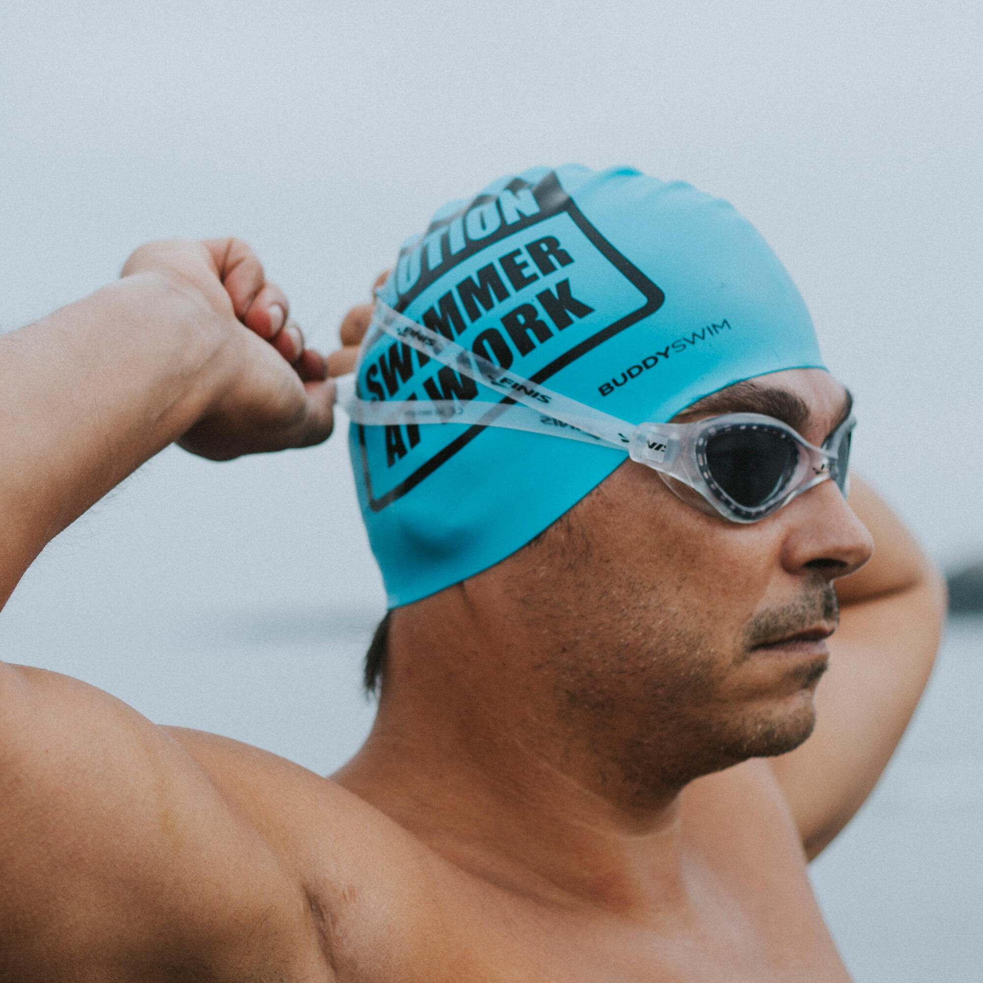 Cuffia in silicone Piscine o acque libere Buddyswim CSW Blu 2/4