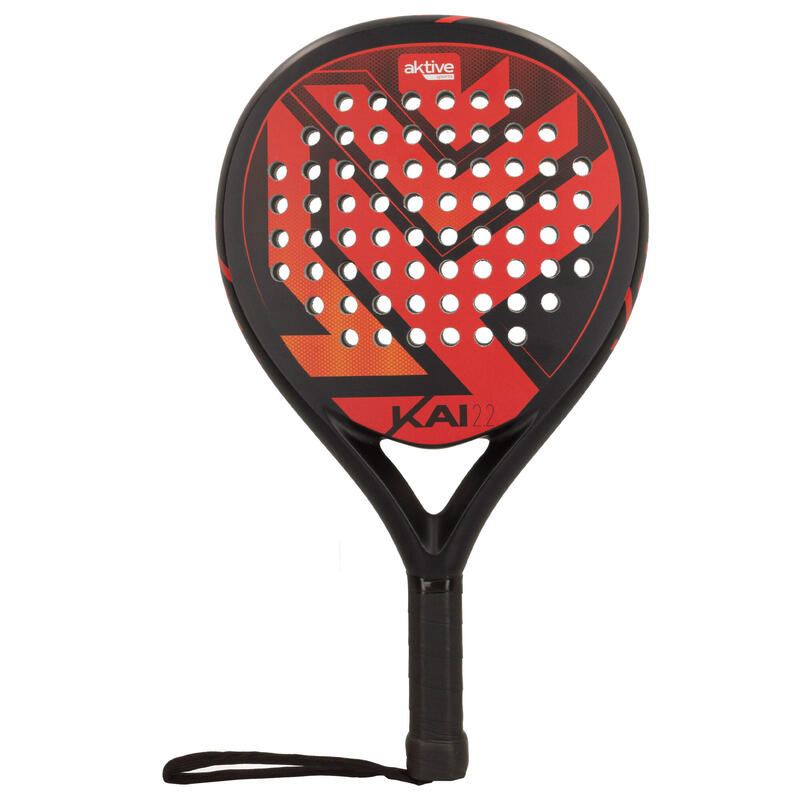 AKTIVE Kai 2.2 Control, Raquette de padel défensive. 38mm, 340 gr, Rouge