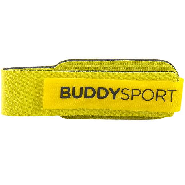 Porta Chip Triatlón Buddyswim neopreno tobillo amarillo 2/4