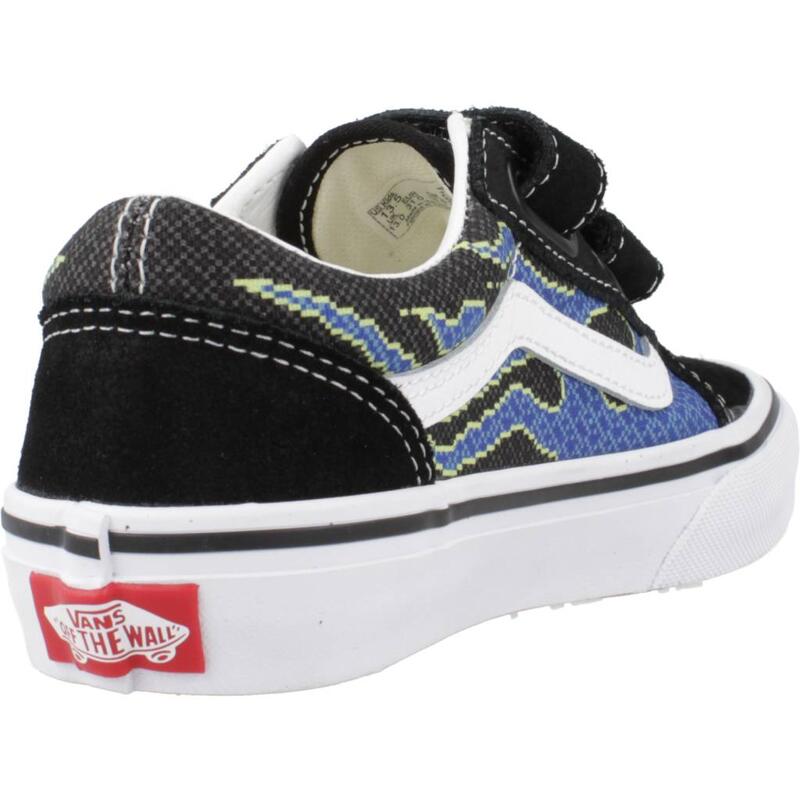 Zapatillas niño Vans Old Skool V Pixel Flam Negro