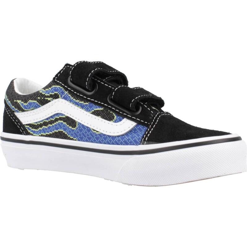 Zapatillas niño Vans Old Skool V Pixel Flam Negro