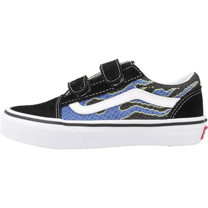 Zapatillas niño Vans Old Skool V Pixel Flam Negro