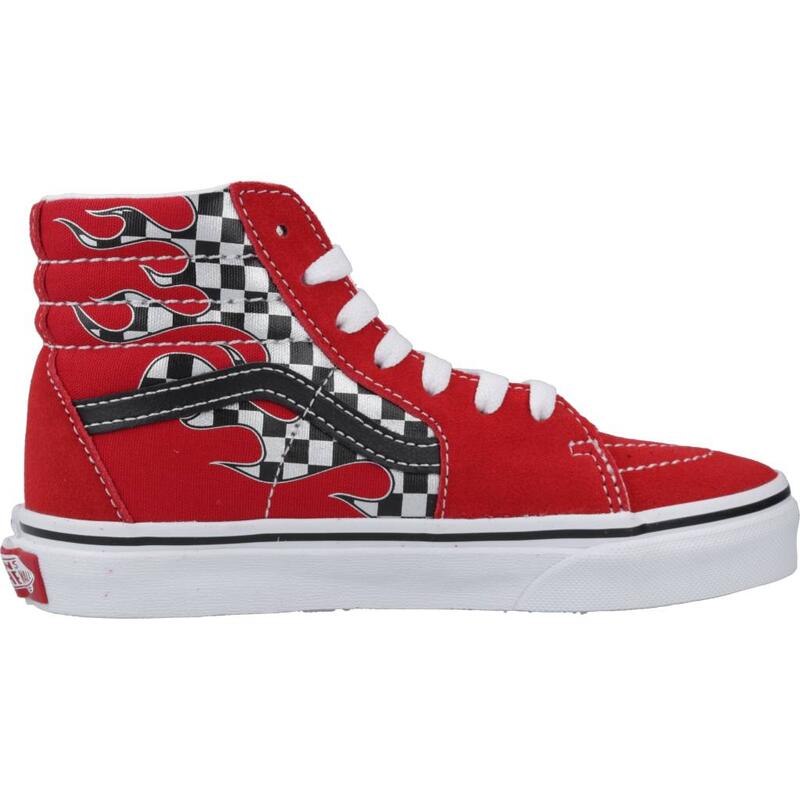 Zapatillas niño Vans Sk8-hi Reflect Check Flame Rojo