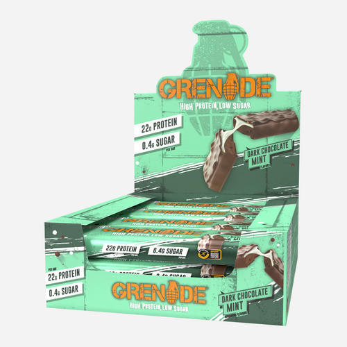 GRENADE Grenade Protein Bar (12x60g) Dark Chocolate Mint - Repen - Eiwit Repen