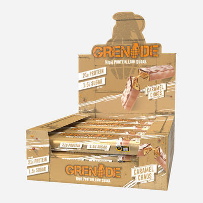 Grenade Protein Bar (12x60g) Chocolate Chip Cookie Dough - Barre