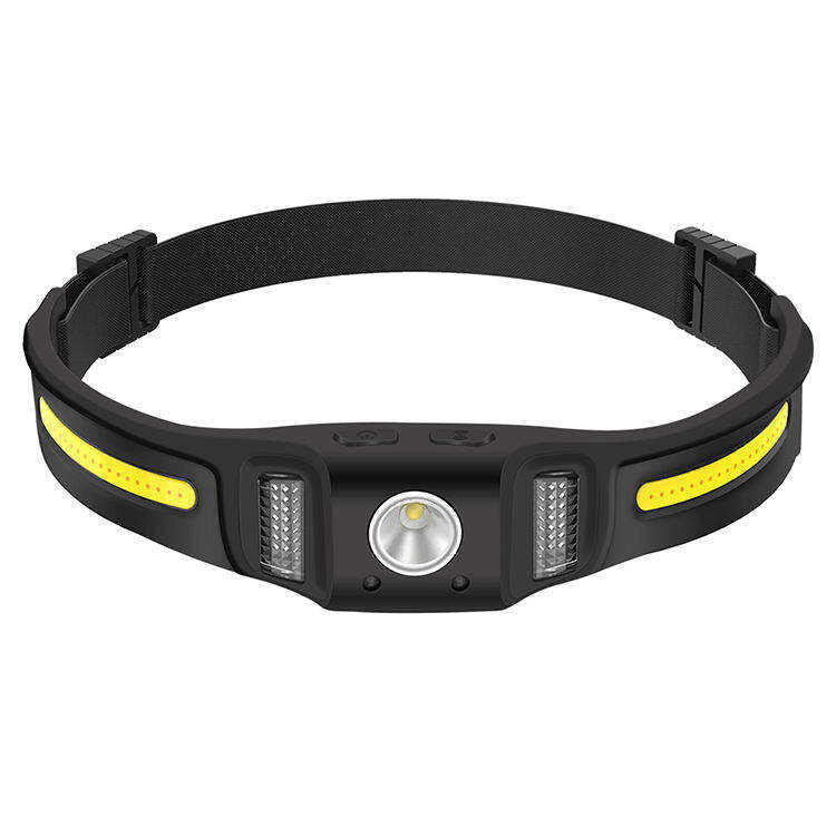 Linterna de cabeza Inuitz luz flash/SOS, recargable USB, 12 horas ilum, IP44