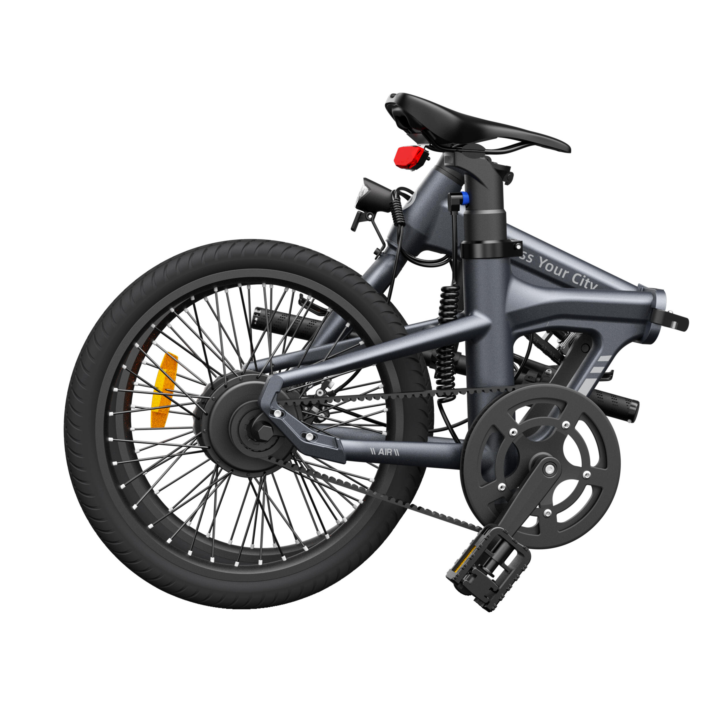 Bici elettrica pieghevole ADO Air20, EBike con trasmissione a cinghia, 17,5 kg 6/7
