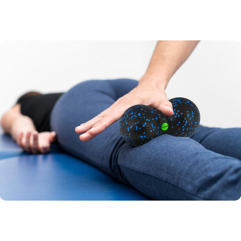 Zestaw piłka do masażu + piłka podwójna gładka masażer roller epp Neo-Sport