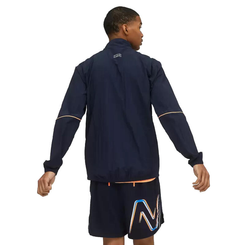 Veste pour hommes New Balance Graphic Impact Run Packable Jacket