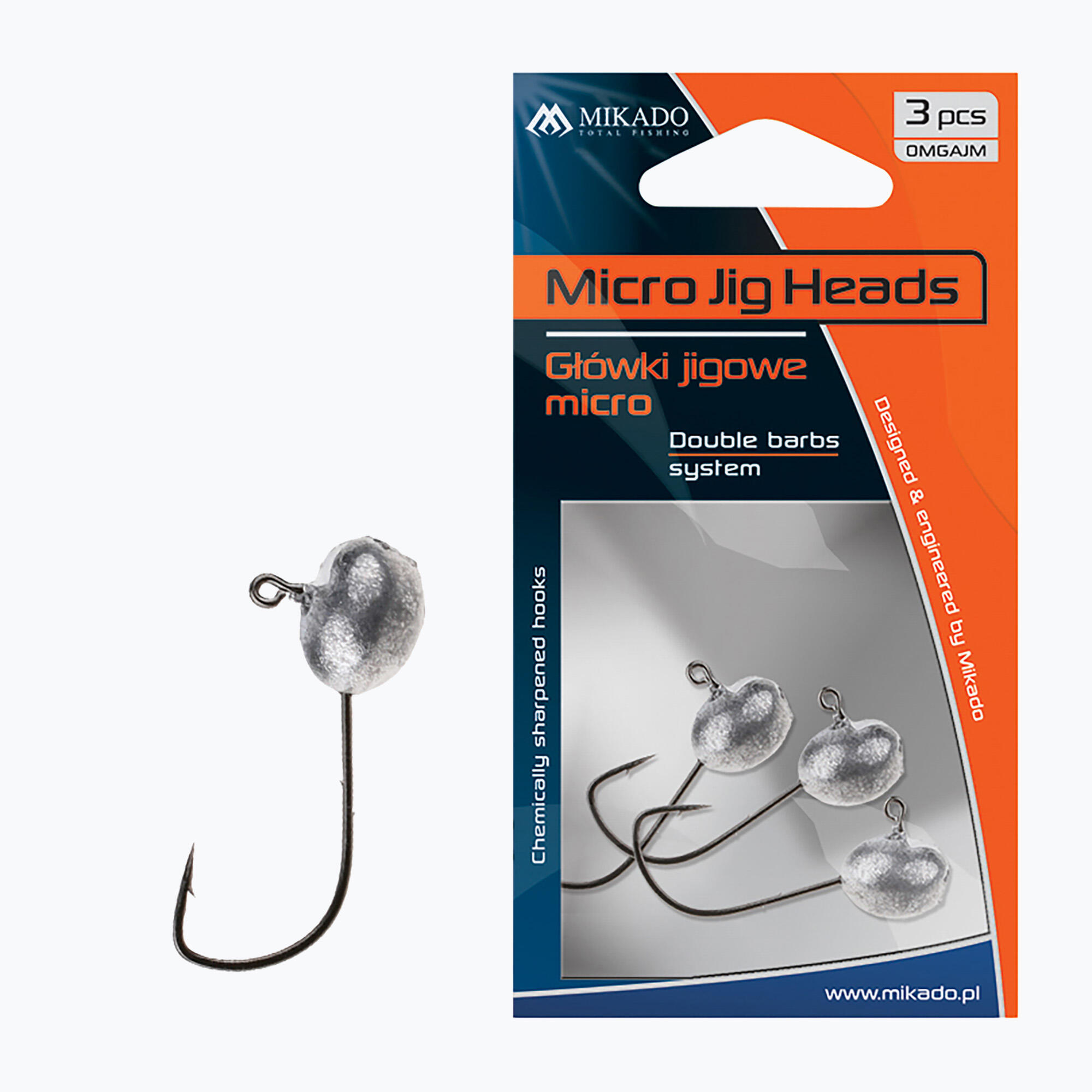 Mikado Tête Plombée Micro 6 g Hameçon 2 BN 3 pcs 4/7