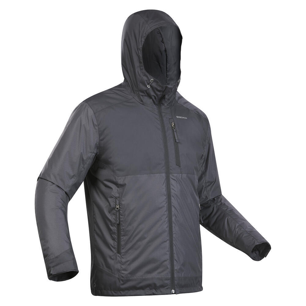 QUECHUA Refurbished Mens hiking waterproof winter jacket - SH500 -10°C - A Grade