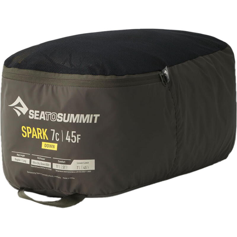 Daunen-Schlafsack Spark 7C/45F beluga black-yellow