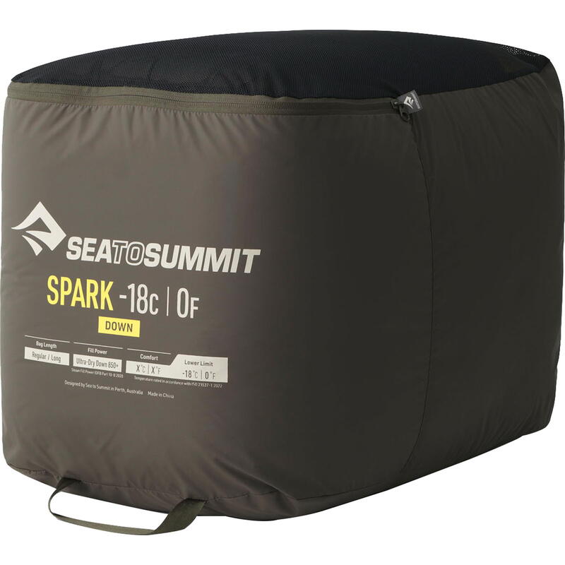 Daunenschlafsack Spark -18C/0F beluga black-yellow