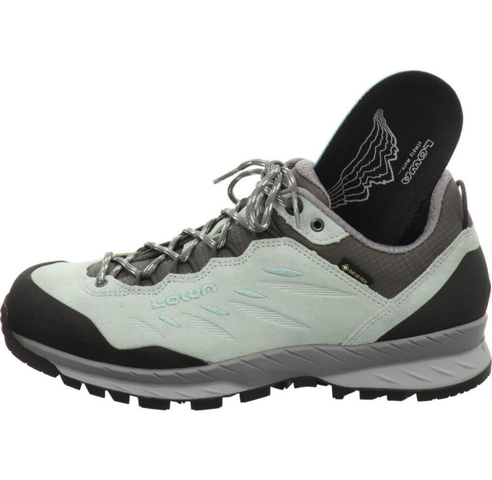 LOWA Damen Delago GTX Lo Lady Outdoorschuh Echtleder in grün 6/6
