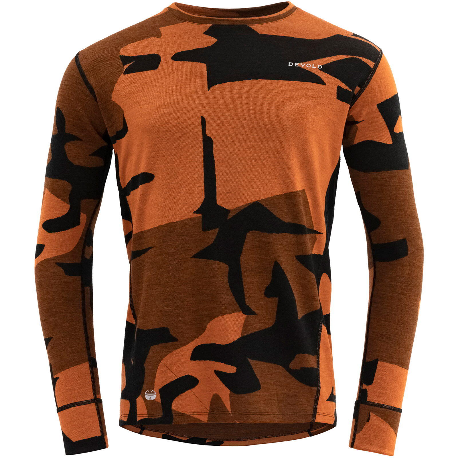 DEVOLD Bike-Funktionsshirt Kløvstien Merino Shirt MAN flame