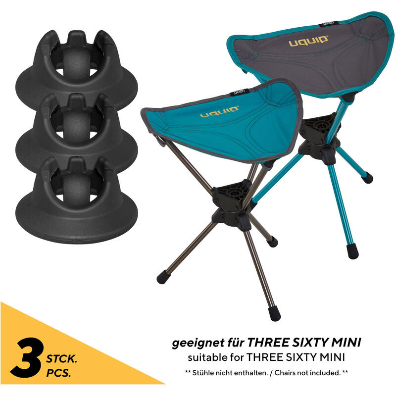 Embouts de pied Muddy S Surfaces souples Pour Three Sixty Mini tabouret camping