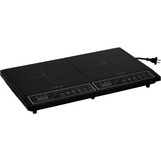 Camping Kochfeld HotPoint Double Induktions Elektro Grill Herd Glas 2kW