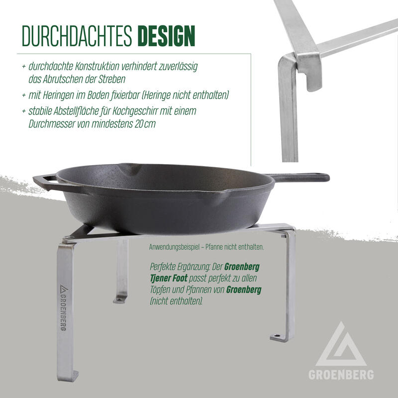 Cuisinière Tjener Foot Cuisson Feu Pliable Camping Poêle