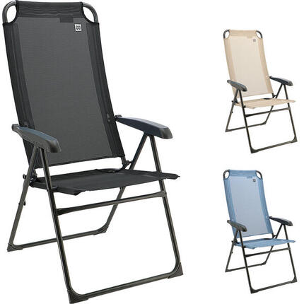 Campingstuhl Lago Liege Stuhl Faltstuhl Klappstuhl Verstellbar 120 kg