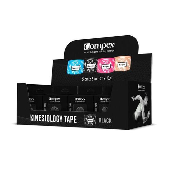 COMPEX Tape kinesiologico - Set di 12 rotoli