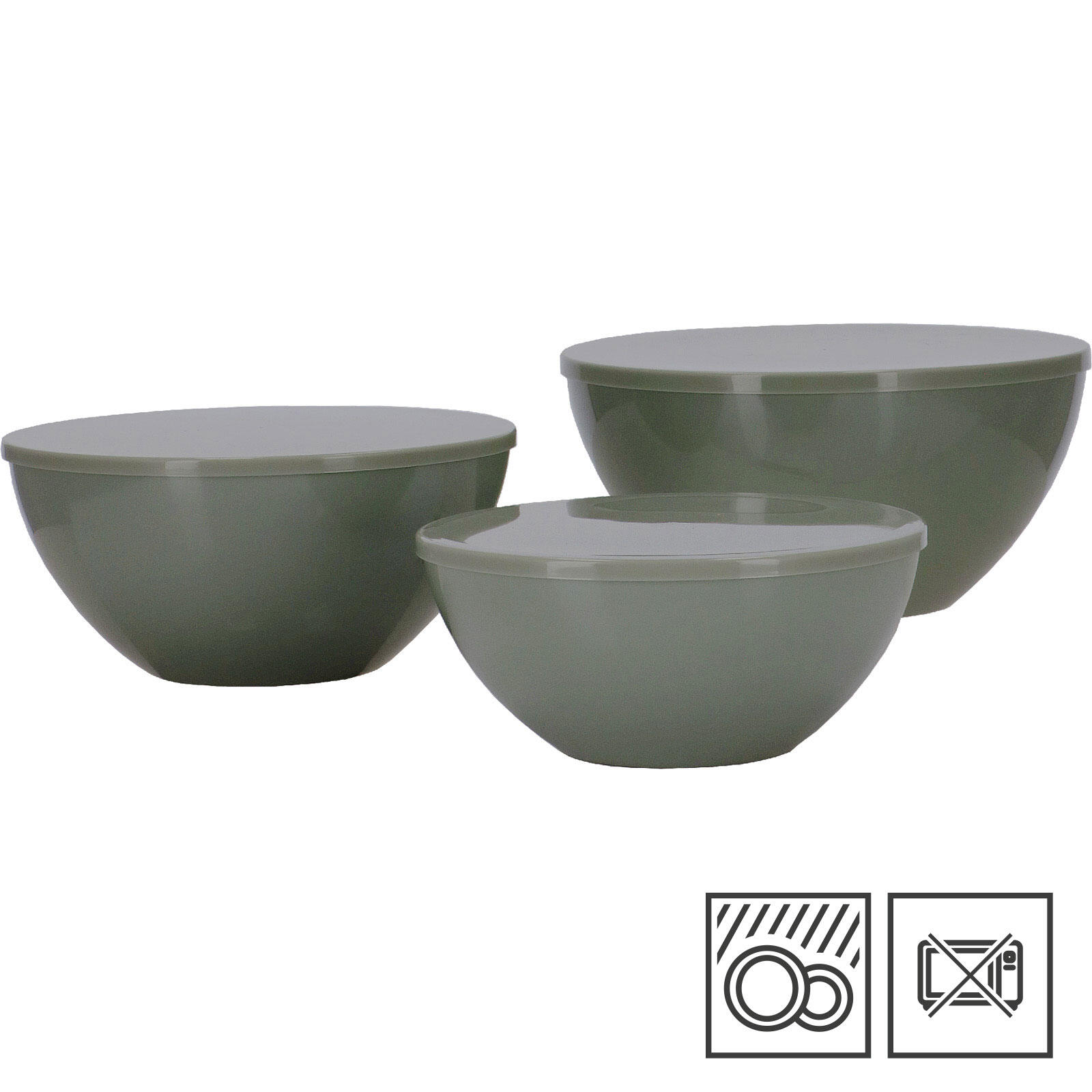 Set di insalatiere Palma da Campeggio in melamina effetto ceramica 6 pezzi 5/5